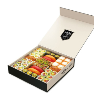 Professional Manufacturer Food Grade Sushi Packaging Box Sushi Takeaway Box With Magnet Closure