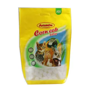 Kantong plastik kemasan pasir mandi kotoran kucing portabel daur ulang ramah lingkungan kualitas tinggi dengan jendela untuk hewan peliharaan tikus Belanda