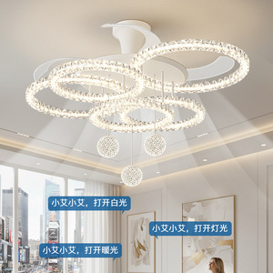 Ventilateur de plafond de style italien pour salon et salle à manger, luminaire de luxe minimaliste italien pour toute la maison - Product Image 3