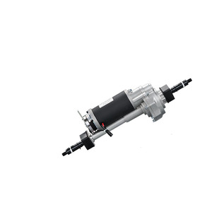 มอเตอร์เกียร์แบบแปรงถ่าน DC 24V 180W 250W เพลาเฟืองท้ายพร้อมมอเตอร์ฉุดสำหรับรถ<span class=keywords><strong>สามล้อ</strong></span>ไฟฟ้ารถเข็นสกู๊ตเตอร์เคลื่อนที่ได้ - Product Image 2