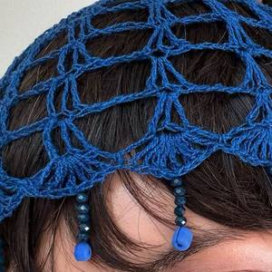 Patrón de Gorro de Malla de <span class=keywords><strong>Crochet</strong></span> 2026, Gorro de <span class=keywords><strong>Crochet</strong></span> Azul, Gorro de Malla de <span class=keywords><strong>Crochet</strong></span>, Tutorial de Gorro de <span class=keywords><strong>Crochet</strong></span>, Accesorios para la Cabeza OEM/OEM - Product Image 3