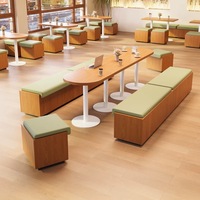 Mobilier personnalisé commercial restaurant table stand canapé banc dessert café gâteau lounge lait thé boutique table chaise combinaison
