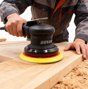Levigatrice Pneumatica ASCOTT ad Alta Frequenza e Bassa Vibrazione, Rotazione a Cinghia, 5 Pollici, Rimovibile, Certificata CE, 10000rpm, 90psi, per Fai-da-Te e Falegnameria - Product Image 2