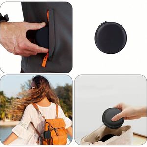 2025 New Portable Round Cases Personalized Custom Case Shockproof Data Cable <b>Storage</b> Box Eva Zipper Bag With Logo - Product Image 5