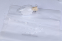 Sac d'emballage alimentaire recyclé givré transparent Cpe bulle plastique vêtements impression numérique avec fermeture éclair