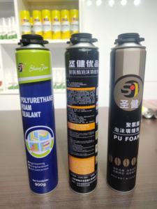 Espuma de <span class=keywords><strong>Poliuretano</strong></span> Impermeable de Alta <span class=keywords><strong>Densidad</strong></span>, Sellador en Aerosol de Celda Cerrada, 750ml 500ml, Materia Prima Multiusos Personalizada - Product Image 4