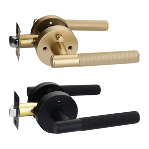 Manija de Puerta Moderna Viladepot con Palanca Moleteada, Control Táctil Ambidiestro, Fácil Instalación, Uso en Apartamentos, Reversible, Sin Llave - Product Image 2