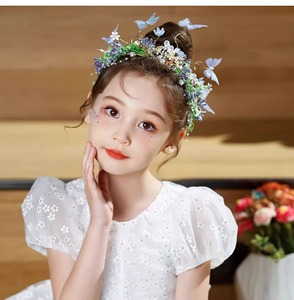 Copricapo da Piccola <span class=keywords><strong>Principessa</strong></span>, Cerchietto per Capelli con Fiori per Bambine, Corona Decorativa Fantasiosa per Ragazze - Product Image 5