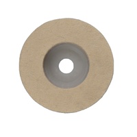 Disque en feutre de laine fine industriel de 4,5 pouces (115 mm), roue de polissage en laine, disque en laine pour métal, marbre, meubles, cire de voiture, granit