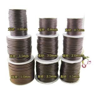 Factory direct sales of eco-friendly DIY leather <b>rope</b> necklace cord <b>bracelet</b> multi-color hand-woven waxed <b>rope</b> thread Korean - Product Image 3