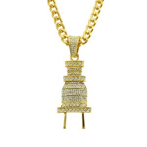 Usine Stock halloween bijoux hip hop <span class=keywords><strong>rap</strong></span> alliage et plein strass <span class=keywords><strong>plug</strong></span> pendentif collier - Product Image 1