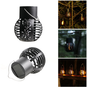 Lampe solaire suspendue d'extérieur style pastoral, étanche, <span class=keywords><strong>LED</strong></span> RGB à effet de flamme dégradé, petite lampe de jardin - Product Image 2