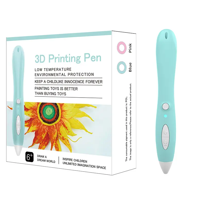 ปากกาวาดเส้นขยุกขยิก,ของขวัญแฮนด์เมด DIY สำหรับเด็กอุณหภูมิต่ำ3D ปากกาพิมพ์ลายส่วนบุคคลสร้างปากกาเครื่องพิมพ์3D สำหรับเด็ก