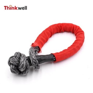 Cuerda de poliéster roja Thinkwell con núcleo de aluminio para remolcar vehículos todoterreno - Product Image 2