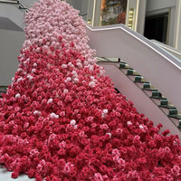 Roses artificielles en gros, rouge, blanc, rose mélangé, MOQ 50 pièces pour événements, fêtes, fournitures hôtelières