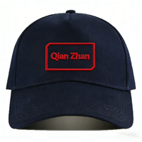 Casquette de baseball personnalisée à 5 panneaux, style urbain, sportive, classique, en jean brodé avec boucle métallique, image personnalisée pour entreprise