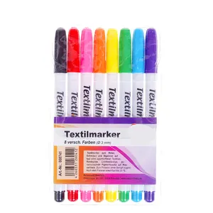 Art stationery Permanent Fabric Paint Markers sets waterproof Textile marker for T-Shirts Clothes Shoes Canvas Pillowcase