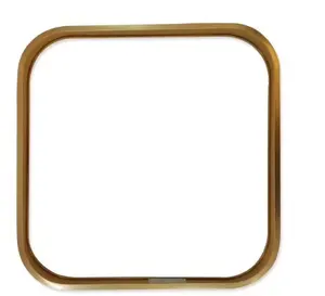 Cornice per Foto Rotonda in Lega di Alluminio e Porcellana, Profilo Metallico per Cornici - Product Image 2