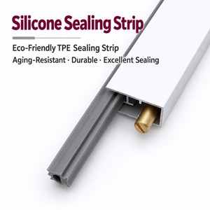 Concealed Automatic Drop Down Door Bottom Seal Aluminum Acoustic Dustproof Seal <b>Strip</b> for <b>Wooden</b> Hotel Interior Door - Product Image 3