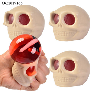 Drôle blague <span class=keywords><strong>moche</strong></span> tête de crâne doux squeeze jouets balle anti-stress ensemble pour les enfants - Product Image 4