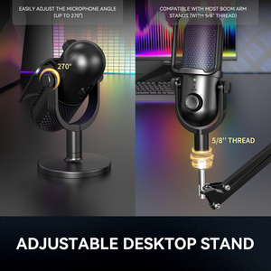 For ZTD39 RGB Type-<b>C</b> <b>USB</b> Condenser Gaming Microphone-Desktop Use Noise Cancelling 2025 Trending New Arrival - Product Image 5