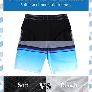 Short de bain pour homme personnalisé, motif floral géométrique, respirant, séchage rapide, sublimé, taille élastique, short de plage, grandes tailles, imprimé léopard - Product Image 3