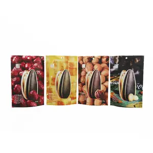 Manufactory supplier Customer printed snack pouches sunflower seeds plastic packaging stand up nuts mylar bags