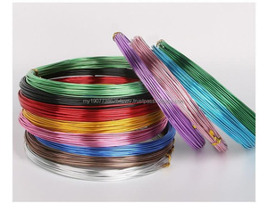 Premium Coloured Aluminium <b>Wire</b>-Assorted Bright Colours 1mm <b>Craft</b> <b>Wire</b> for Bending DIY Jewelry Making & Art Projects - Product Image 2