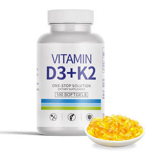 Diskon besar OEM Vitamin D3 + K2 kapsul mudah untuk walet D K mendukung tulang sayuran D3 K2 Softgel - Product Image 3