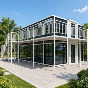 Maisons modulaires conteneurs à mur rideau en verre 40 pieds pour cafés, showrooms, hôtels, villas, complexes hôteliers, glamping, maisons d'hôtes, auberges, restaurants - Product Image 1