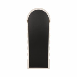 Miroir mural arqué moderne avec cadre ondulé, miroir de vanité pleine longueur pour chambre à coucher, maison, dortoir, bureau, salle de bain, décoration - Product Image 6