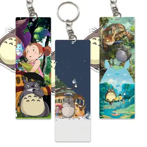 Niedlicher Stil Schlüssel ring Doppelseitig bedruckter Schlüssel ring PVC Tag Style Anime Schlüssel anhänger für die Fans von TOTORO als Geschenk