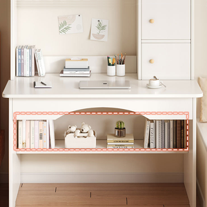 Estantería de escritorio de madera para <span class=keywords><strong>el</strong></span> hogar, escritorio Simple integrado, ajustable, para estudiantes, estudio, dormitorio, tocador, almacenamiento, escritorio de ordenador - Product Image 3