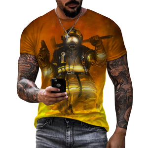 Nueva Camiseta con Estampado 3D de Bombero Americano para <span class=keywords><strong>Hombre</strong></span>, Moda de Verano, <span class=keywords><strong>Talla</strong></span> <span class=keywords><strong>Grande</strong></span>, Estampado Completo, Camiseta para <span class=keywords><strong>Hombre</strong></span> - Product Image 5