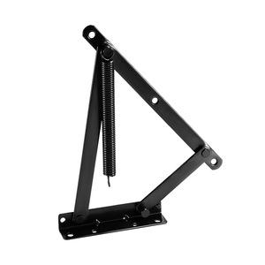 Heavy Duty Foldable Sofa Spring Hinge 4mm Thickened Black Cold Rolled Steel Antirust Furniture Hinge Surface Mount - Product Image 5