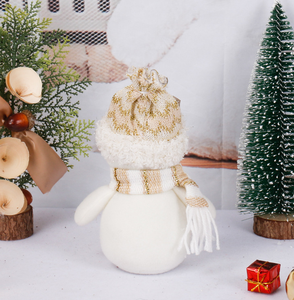 Gnomo Natalizio di Lusso all'Ingrosso, Pupazzo di Neve Lavorato a Maglia, Decorazione da Tavolo in Peluche, Regalo Natalizio per Bambini - Product Image 6