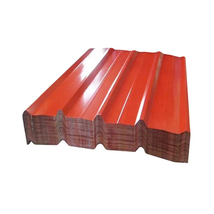 Dachplatte hochwertig aluminisiert Zink Farbe beschichtet gewellter Stahl PPGI Metall Autozubehör