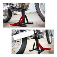 Support de Réparation Moto/Motocross Haute Qualité, Universel, Multidirectionnel avec Élévateur Hydraulique 350 lb pour Accessoires Moto