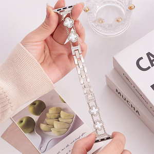 Bracelets de montre en métal diamant étincelant pour <span class=keywords><strong>Apple</strong></span> <span class=keywords><strong>Watch</strong></span> Series 10 9 8 Ultra 38 40 41 42 44 <span class=keywords><strong>45</strong></span> 46 49mm accessoires de bracelet pour femmes - Product Image 4