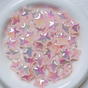 Offre Spéciale UV galvanoplastie couleur gelée Mini pentagramme perles acryliques en vrac accessoires de bijoux à bricoler soi-même - Product Image 2