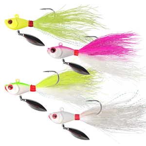 Plantilla <span class=keywords><strong>de</strong></span> colas <span class=keywords><strong>de</strong></span> pesca con plantillas <span class=keywords><strong>de</strong></span> pelo <span class=keywords><strong>de</strong></span> agua salada giratorias, cebo <span class=keywords><strong>de</strong></span> alambre, Señuelos <span class=keywords><strong>de</strong></span> Pesca <span class=keywords><strong>de</strong></span> Surf para pesca <span class=keywords><strong>de</strong></span> lubina B06 - Product Image 1