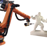 Bras de robot de fraisage industriel Routeur CNC 7 axes avec ATC pour la sculpture sur pierre en bois mousse