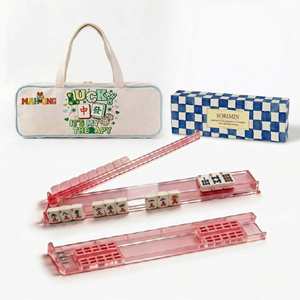 Offre Spéciale : Ensemble de 3 Sacs de Rangement Mahjong Américain Grande Capacité, Sac Fourre-tout Portable avec Rangement pour Règle, Sac Multifonctionnel - Product Image 4