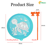 Kit de ballons de griffonnage bricolage populaire pour enfants ensemble de peinture créative multi-motifs avec matériel en papier jeu d'artisanat amusant