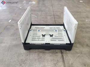 Contenedor Plegable Apilable de Plástico Resistente de 1200*1000*810mm, Caja Plegable para Logística y Almacenamiento de Frutas - Product Image 4