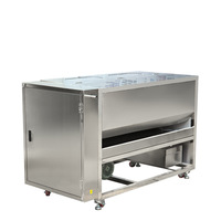 Grote schaal schilmachine voor ui, taro, lotuswortel, cassave, wortel, met borstelwasfunctie, 304 roestvrij staal, voor het schillen van groenten en aardappelen