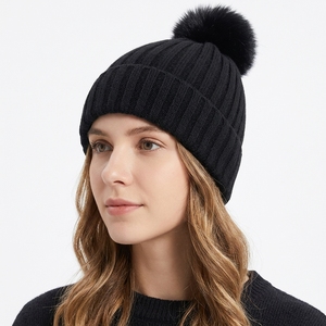 <span class=keywords><strong>Bonnet</strong></span> en <span class=keywords><strong>cachemire</strong></span> 100 % pour <span class=keywords><strong>femme</strong></span>, motif animalier en fourrure, tricot torsadé, idéal pour les voyages, collection automne/hiver - Product Image 1