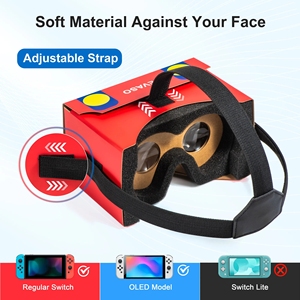 Gafas de diadema de realidad Virtual <span class=keywords><strong>para</strong></span> <span class=keywords><strong>Nintendo</strong></span> <span class=keywords><strong>Switch</strong></span> OLED <span class=keywords><strong>3D</strong></span> VR Gaming Headset Eye Glasses - Product Image 2