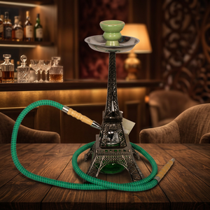Cachimba Chaman India Eiffel Tower de Hierro y Vidrio Lacado con Colores Mezclados, Tipo Recto - Product Image 2