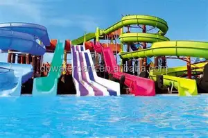 Amuse Aqua Park desain mainan air anak-anak olahraga permainan Fiberglass kolam renang bermain Set Luncur